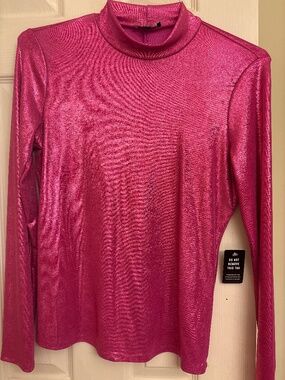 Hot pink shimmery top